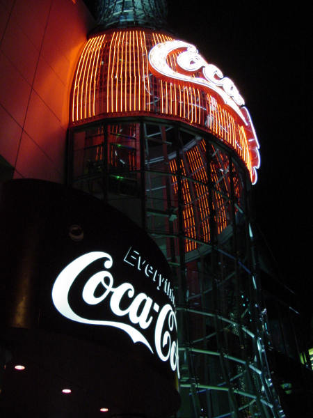 Coca-cola sign in Las Vegas