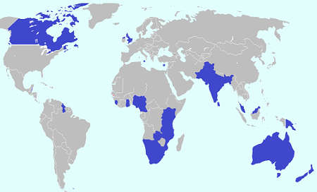 Commonwealth map