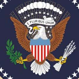 Eagle on the President's seal.