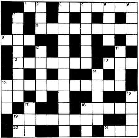 Geographical crossword