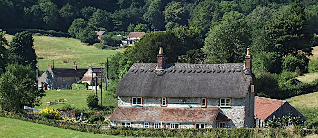 Houses in the English countryside