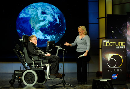 Stephen Hawking with Barack Obama