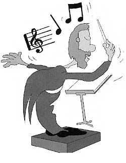 Conductor cartoon