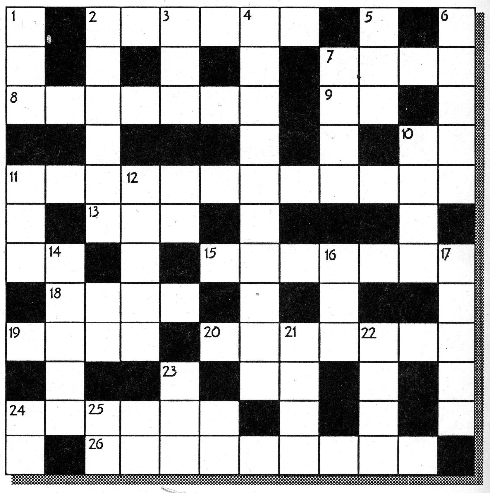 Olympic crossword