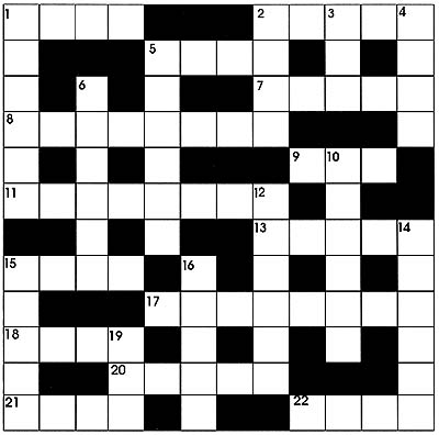 Nature crossword advanced English word game